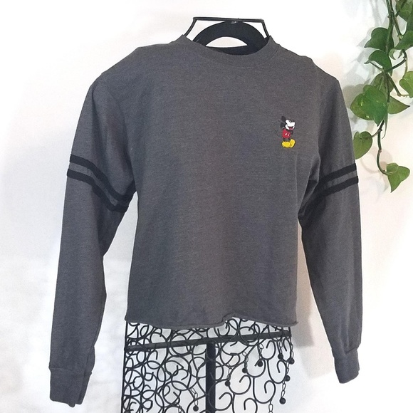 ~~SOLD~~Disney Mickey Long Sleeve Crop Tee - Picture 1 of 6